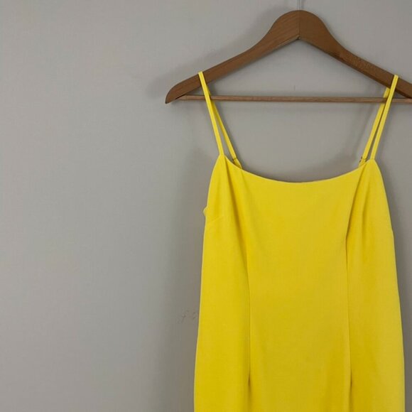 Lovers and Friends Teddy Ruffle Mini Dress in Yellow Size Small - Picture 7 of 7